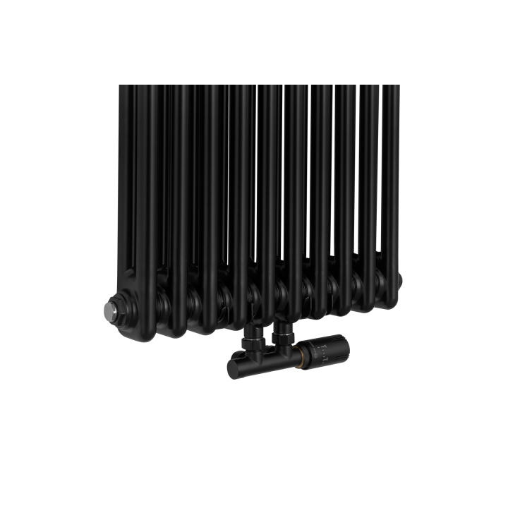 Grzejnik żeberkowy pionowy Column Line CL2 1000x470 czarny