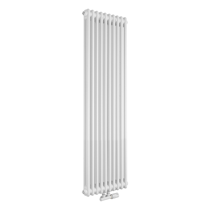 Grzejnik żeberkowy pionowy Column Line CL2 1600x470 biały