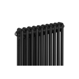 Grzejnik żeberkowy pionowy Column Line CL2 1600x470 czarny