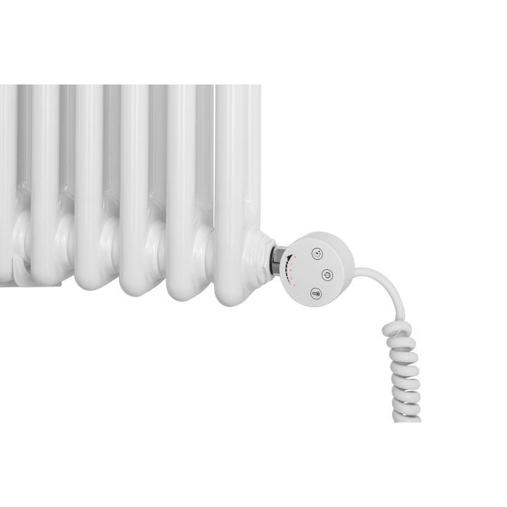 Grzejnik żeberkowy poziomy retro Column Line CL2E-575x695-B500 biały