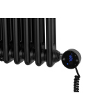 Grzejnik żeberkowy poziomy retro Column Line CL2E-575x470-B500 czarny