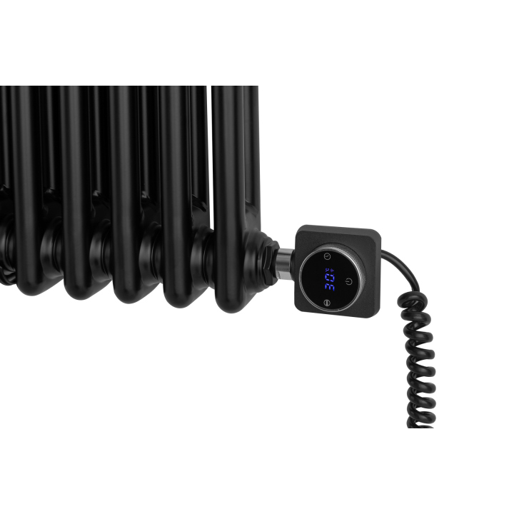 Grzejnik żeberkowy poziomy retro Column Line CL2E-575x920-B500 czarny