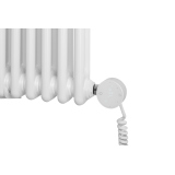 Grzejnik żeberkowy poziomy retro Column Line CL2E-575x920-B500 biały