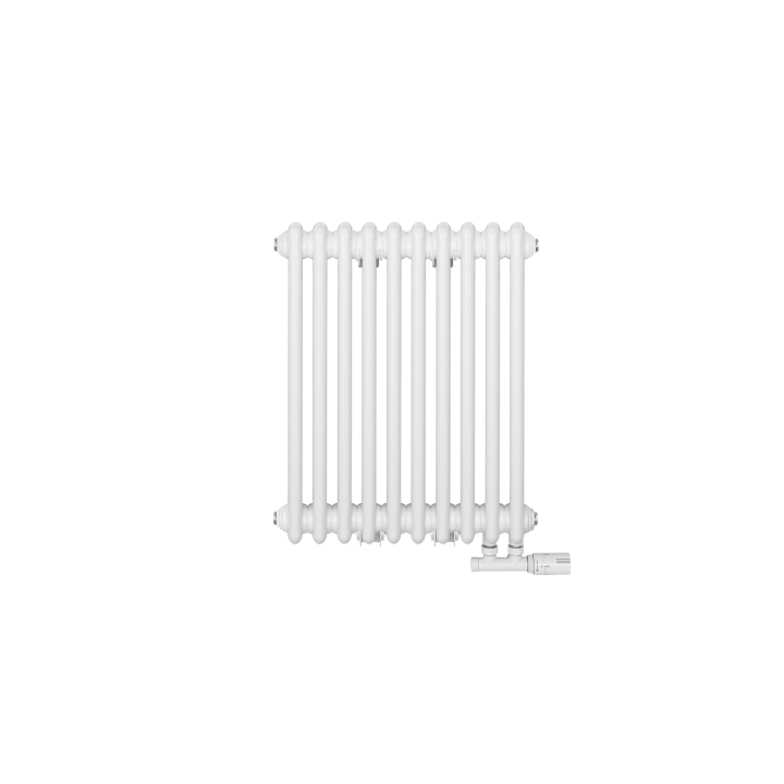 Grzejnik żeberkowy poziomy retro Column Line CL3E-575x470-D50L/P biały