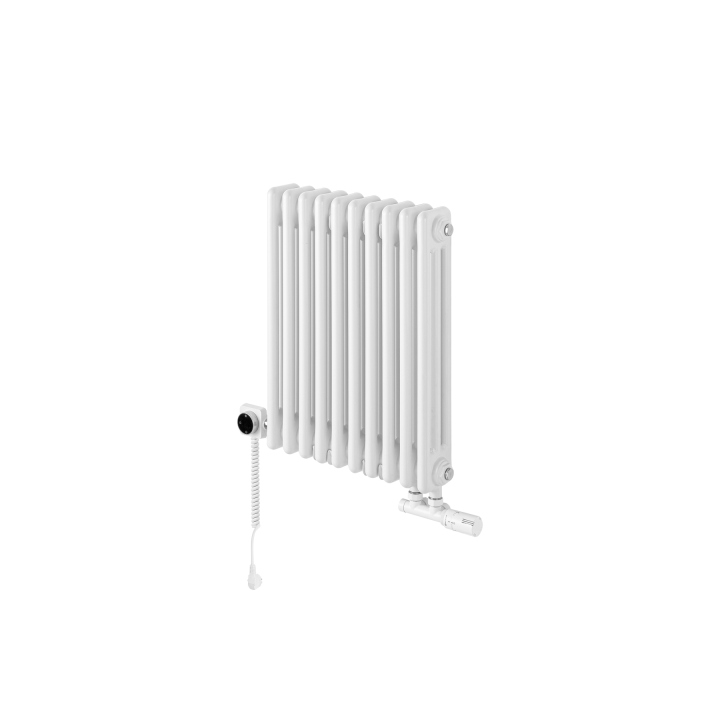 Grzejnik żeberkowy poziomy retro Column Line CL3E-575x470-D50L/P biały