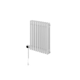 Grzejnik żeberkowy poziomy retro Column Line CL3E-575x470-D50L/P biały