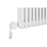 Grzejnik żeberkowy poziomy retro Column Line CL3E-575x695-D50L/P biały