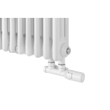 Grzejnik żeberkowy poziomy retro Column Line CL3E-575x695-D50L/P biały