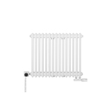 Grzejnik żeberkowy poziomy retro Column Line CL3E-575x695-D50L/P biały