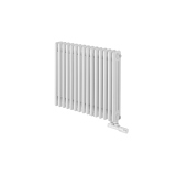 Grzejnik żeberkowy poziomy retro Column Line CL3E-575x695-D50L/P biały