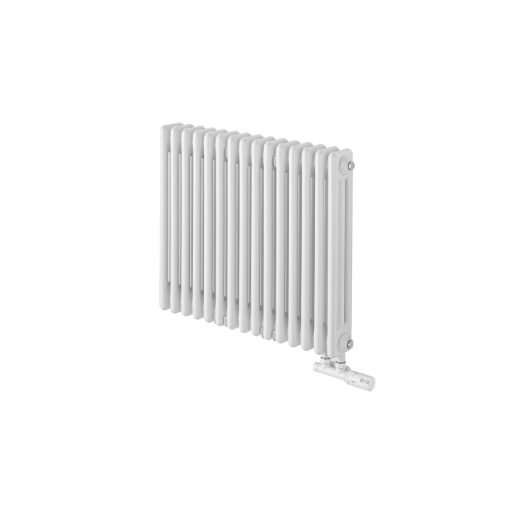 Grzejnik żeberkowy poziomy retro Column Line CL3E-575x695-D50L/P biały