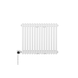 Grzejnik żeberkowy poziomy retro Column Line CL3E-575x695-D50L/P biały