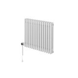 Grzejnik żeberkowy poziomy retro Column Line CL3E-575x695-D50L/P biały