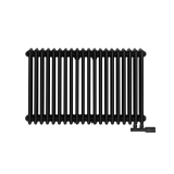Grzejnik żeberkowy poziomy retro Column Line CL3E-575x920-D50L/P czarny