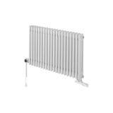 Grzejnik żeberkowy poziomy retro Column Line CL3E-575x920-D50L/P biały