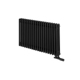 Grzejnik żeberkowy poziomy retro Column Line CL3E-575x920-D50L/P czarny