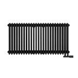 Grzejnik żeberkowy poziomy retro Column Line CL3E-575x1145-D50L/P czarny