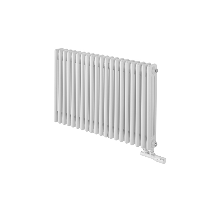 Grzejnik żeberkowy poziomy retro Column Line CL3E-575x920-D50L/P biały