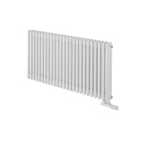 Grzejnik żeberkowy poziomy retro Column Line CL3E-575x1145-D50L/P biały