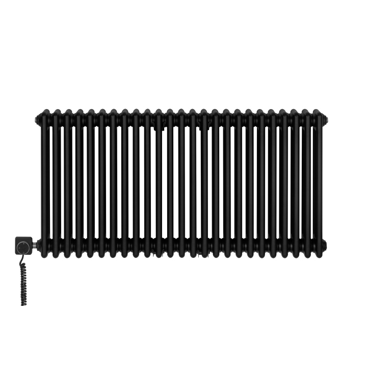 Grzejnik żeberkowy poziomy retro Column Line CL3E-575x1145-D50L/P czarny