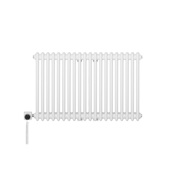 Grzejnik żeberkowy poziomy retro Column Line CL3E-575x920-D50L/P biały