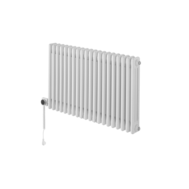 Grzejnik żeberkowy poziomy retro Column Line CL3E-575x920-D50L/P biały