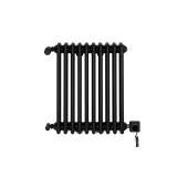 Grzejnik żeberkowy poziomy retro Column Line CL3E-575x470-B500 czarny