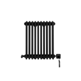 Grzejnik żeberkowy poziomy retro Column Line CL3E-575x470-B500 czarny