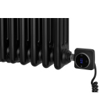 Grzejnik żeberkowy poziomy retro Column Line CL3E-575x695-B500 czarny