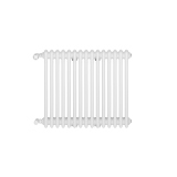 Grzejnik żeberkowy poziomy retro Column Line CL3E-575x695-B500 biały