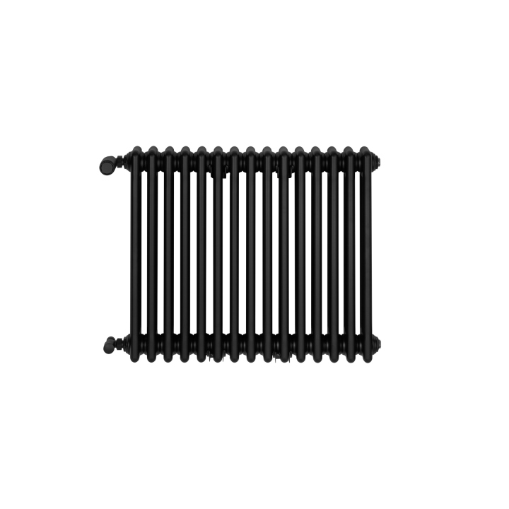 Grzejnik żeberkowy poziomy retro Column Line CL3E-575x695-B500 czarny