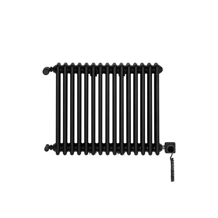Grzejnik żeberkowy poziomy retro Column Line CL3E-575x695-B500 czarny