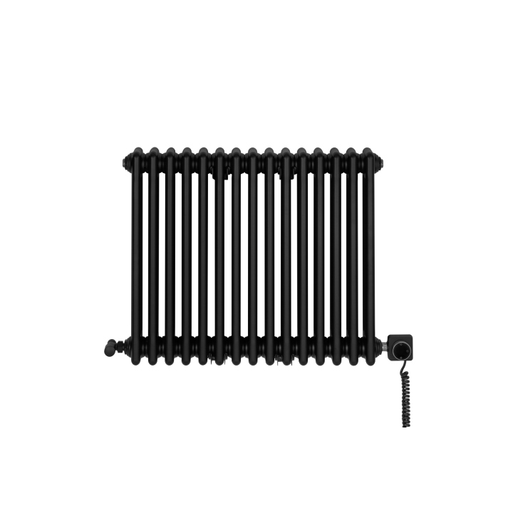 Grzejnik żeberkowy poziomy retro Column Line CL3E-575x695-B500 czarny