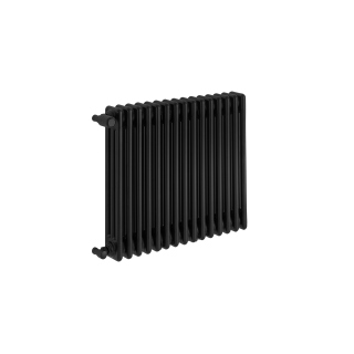 Grzejnik żeberkowy poziomy retro Column Line CL3E-575x695-B500 czarny