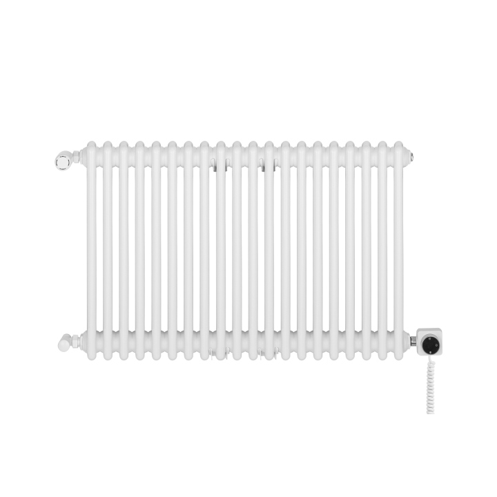 Grzejnik żeberkowy poziomy retro Column Line CL3E-575x920-B500 biały