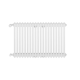 Grzejnik żeberkowy poziomy retro Column Line CL3E-575x920-B500 biały