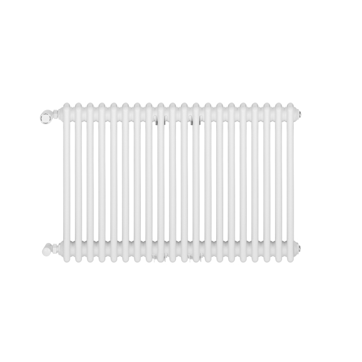 Grzejnik żeberkowy poziomy retro Column Line CL3E-575x920-B500 biały