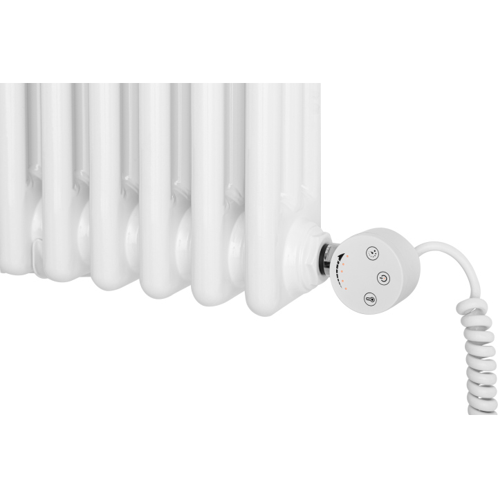 Grzejnik żeberkowy poziomy retro Column Line CL3E-575x920-B500 biały