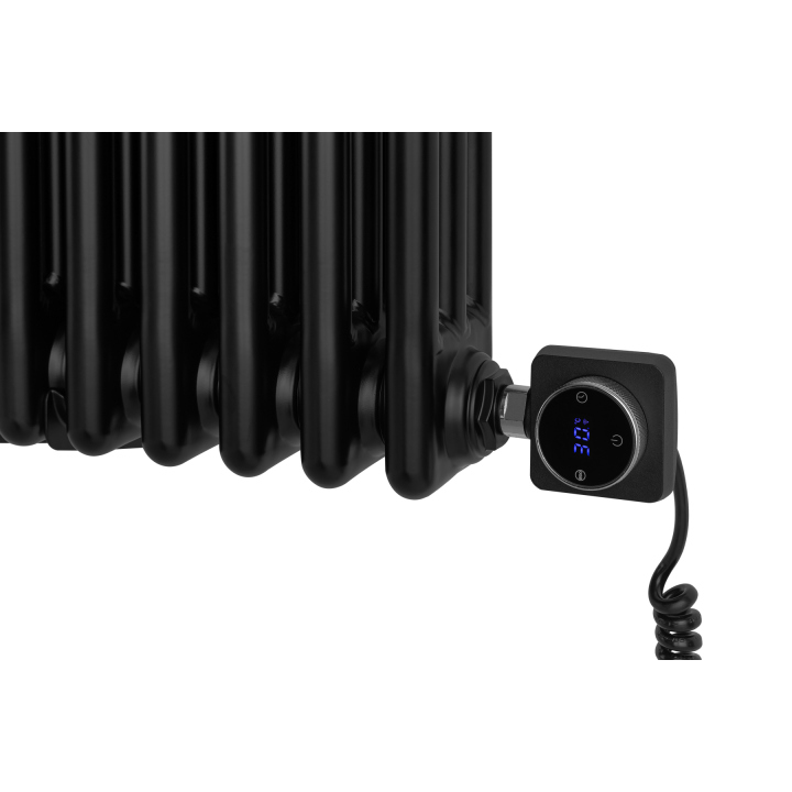 Grzejnik żeberkowy poziomy retro Column Line CL3E-575x920-B500 czarny