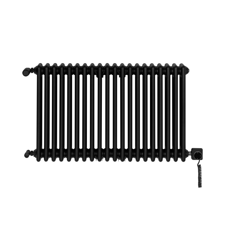 Grzejnik żeberkowy poziomy retro Column Line CL3E-575x920-B500 czarny