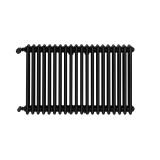 Grzejnik żeberkowy poziomy retro Column Line CL3E-575x920-B500 czarny