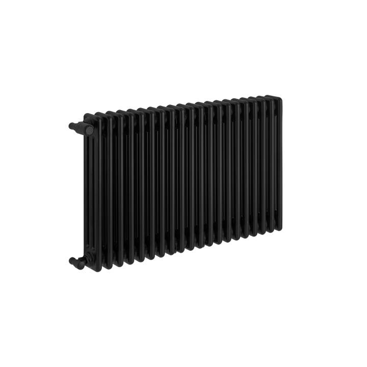 Grzejnik żeberkowy poziomy retro Column Line CL3E-575x920-B500 czarny