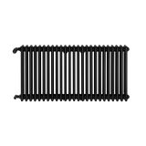 Grzejnik żeberkowy poziomy retro Column Line CL3E-575x1145-B500 czarny
