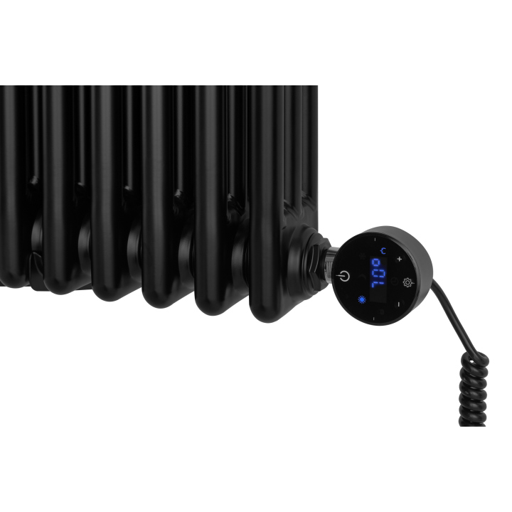 Grzejnik żeberkowy poziomy retro Column Line CL3E-575x1145-B500 czarny