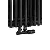 Grzejnik żeberkowy pionowy Column Line CL2 1600x380 czarny
