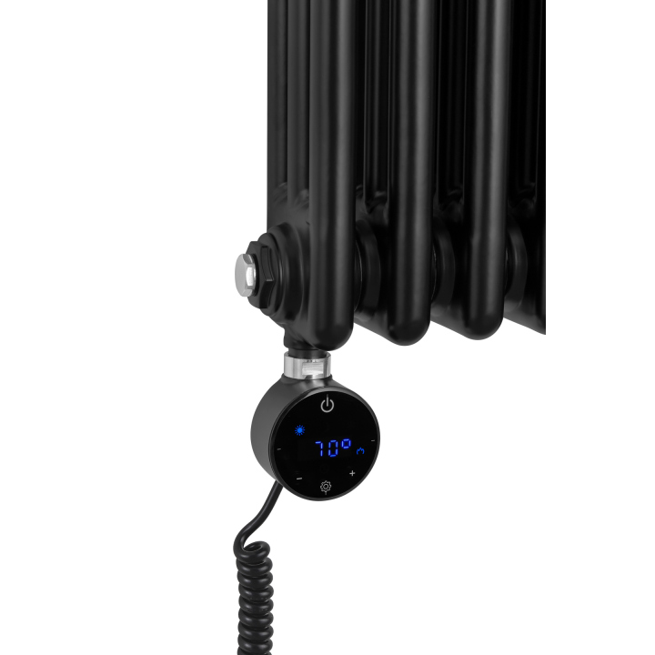 Grzejnik żeberkowy pionowy Column Line CL3E 1800x380 czarny