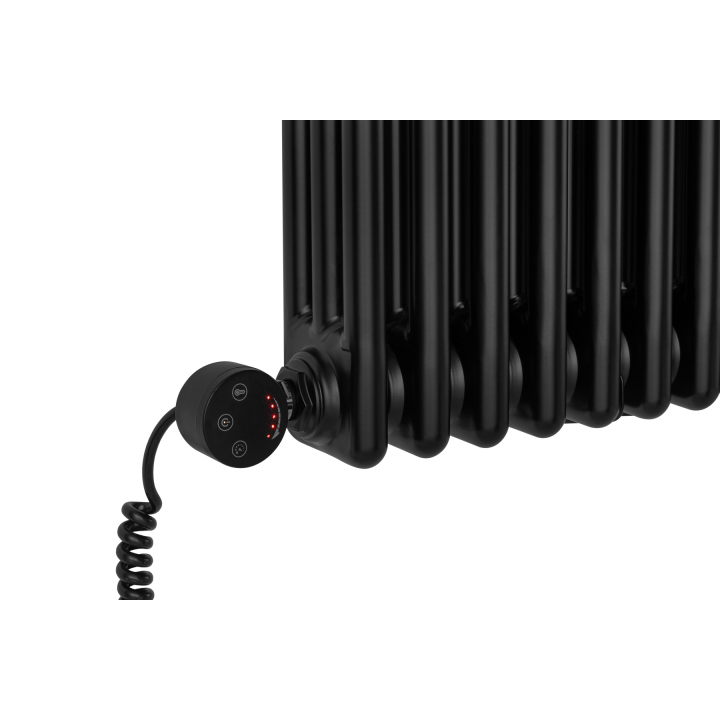 Grzejnik żeberkowy poziomy retro Column Line CL3E-575x920-D50L/P czarny