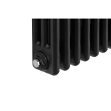 Grzejnik żeberkowy poziomy retro Column Line CL3E-575x920-D50L/P czarny
