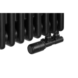 Grzejnik żeberkowy poziomy retro Column Line CL3E-575x695-D50L/P czarny