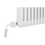 Grzejnik żeberkowy poziomy retro Column Line CL3E-575x470-D50L/P biały